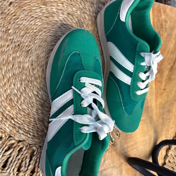 woman’s Teal and White Sneakers - Picture 7 of 7